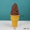 Modelo de Helado Falso Cono de Helado Huevo Cono Adornos Comida Decoración de Helado Accesorios para Fotos
