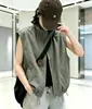 Chaleco casual con cuello alto y cierre de cremallera para mujer, holgado y versátil, adelgazante y a prueba de viento, adecuado como prenda exterior, chaqueta sin mangas