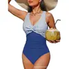 Traje de baño de una pieza para mujer transfronterizo europeo y americano, popular en Amazon, verano AliExpress ajustado sexy nuevo bikini traje de baño