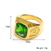 AliExpress Joyería Explosiva de Acero de Titanio Moda Coreana Anillo Retro AG Logo con Diamante para Hombres Anillo de Acero Inoxidable