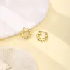 Entrada Francesa Luxo Estilo Metal High-end Brinco Elegante Amor Estrela Aço Inoxidável Brincos Moda Feminina Distintivo