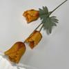 Paño de abrasión tulipán loro planta de simulación sala de estar decoración del hogar flor falsa accesorios para fotos decoración de cesta de flores