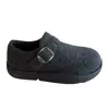 Sapatos Birkenstock de Lã com Solado Grosso para Aumentar a Altura para Mulheres, Novo Estilo Inverno 2026, Forrados com Lã, Sapatos Birkenstock Peludos Confortáveis para Calçar