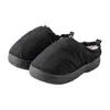 Pantuflas de algodón engrosadas, impermeables y forradas de felpa para personas de mediana edad y mayores, diseñadas para uso en interiores y exteriores en otoño e invierno, con una suela gruesa cálida y cómoda. Disponible al por mayor