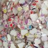 Accesorios para Uñas Gato Kitty Al Por Mayor Resina Hielo Transparente Dibujos Animados Meow Meow Decoración de Uñas Celebridad de Internet Lazo Brillante
