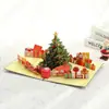 Tarjeta de felicitación de Navidad Música Luz Árbol de Navidad de Colores Estéreo Regalo Creativo Sobre Bendición Tarjeta de Exportación Transfronteriza
