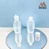 Botella de Plástico PP Personalizada 50ml 20 Dientes Hombro Oblicuo Botella Plana Pe Botella Tapa Flip Jingle Botella Desinfectante de Manos Botella Química