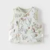 Chaleco para bebé, ropa de otoño e invierno, chaleco cálido con forro polar para niños, chaleco exterior grueso con dibujos animados para bebés, para hombres y mujeres