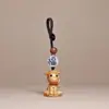 Madeira de Cipreste Doze Signos do Zodíaco Chaveiro de Carro Desenho Animado Corrente de Madeira para Celular Pingente Chaveiro Ano do Cavalo Ornamento Acessório de Presente