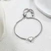 Pulseira torcida de amor vento metal ins europeu e americano pulseira de aço titânio não desbota doce legal garota quente Coringa atacado de fábrica