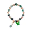 Nuevo Pulsera de Mariposa de Cristal de Imitación Pulsera Sencilla de Cuentas Completas Fuente en Vivo Estudiante Mujeres Joyería Fresca Regalo Japón y Corea del Sur