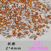 5A Vermelho Laranja Chanfrado Fundo Plano Zircônia Mini Diamante Enfeites, Lote Inteiro Brilhante Olho de Cavalo Unhas Usáveis DIY Nail Art Diamantes