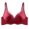 Lencería estilo francés para mujeres con poco busto, push-up sin varillas, soporta y disimula los rollitos laterales, hace que los bustos grandes parezcan más pequeños, sujetador sexy de encaje y satén