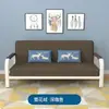 Cama Sofa Plegable Transfronteriza Doble Uso Sala de Estar Apartamento Pequeño Tela Hierro Simple Individual Doble Sofá Económico