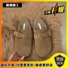 Meias Pantufas Femininas de Bico Reto para Usar Fora de Casa 2025 Novas Pantufas de Algodão Pelúcia Slip-On para Outono e Inverno