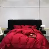 Juego de Cuatro Piezas Estilo Retro Americano de Algodón de Fibra Larga con Estampado Floral, Funda de Edredón de Algodón Puro, Sábana Bajera, Ropa de Cama para Dote de Boda