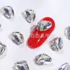 Manicura Nueva Pila Diamante Mariposa Rectangular Octagonal Corazón Torcido Mini Pila Diamante Accesorios de Decoración para Uñas