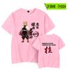 Suministro transfronterizo Ghost Blade nueva camiseta de manga corta de verano para mujer cuello redondo parejas ropa suelta de media manga al por mayor