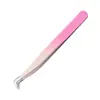 Pinzas para Pestañas Postizas de Fábrica, Rizador de Pestañas para Injerto de Artista de Pestañas, Clip de Pluma Dorada de Delfín, Herramienta de Clip para Florecimiento de Alta Precisión, Pinza para Cejas