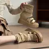 Nuevas Sandalias de Plataforma Retro para Mujer 2026, Zapatos de Moda Estilo Romano con Suela Gruesa de Verano, Sandalias de Corte Bajo con Punta Abierta