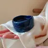 Pulsera Geométricamente Manchada de Resina Dopamina Colorida, Lujo Ligero, Pulsera de Nicho de Gama Alta, Pulsera Versátil Transfronteriza Europea y Americana