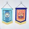 Real Madrid AC Milan Manchester City equipo de fútbol bar aficionados cuelgan banderas banderas del equipo cuelgan banderas de cinco puntas en la pared decoraciones de banderas