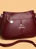 Bolso Grande de Cuero Suave para Mujer, Bolso Versátil para Madres para Personas de Mediana Edad y Mayores, Bolso Cruzado de Hombro Único Estilo Coreano, Bolso para Suegra