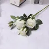 Flores Artificiales Estilo Escandinavo Pastoral Rosas Flores Falsas Peonías Flores de Seda Decoración de Mesa de Comedor Mesa de Café en Casa Decoración de Fondo de Boda