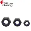 Tuerca de seguridad de acero inoxidable 304 negro Tuerca antiaflojamiento Tuerca hexagonal de nailon Tapa de tornillo antideslizante M3M4M5M6M8M10