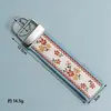 Llavero bordado de 32 mm, colgante de correa tejida estilo étnico, llavero corto de muñeca Amazon, accesorio para bolsa de lona