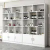 Armario para vinos, estante multi-nivel para pared de sala de estar, vitrina para vinos, vitrina de exhibición de productos, armario de almacenamiento