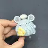 Pingente de Boneca Fofo Pacote de Material DIY Tricô à Mão Crochê Crochê Presentes Feitos à Mão para Passar o Tempo