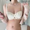 Lencería de encaje dulce para mujeres con pechos pequeños, efecto push-up, copa sin huecos, sin tirantes, pecho plano grande, sujetador sexy Pure Lust