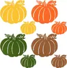 Mantel de Hoja de Arce de Otoño Transfronterizo Acción de Gracias Cosecha Hoja de Arce Halloween Forma de Calabaza Mantel de Fieltro Antideslizante Resistente al Calor
