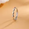 Anillo de pareja de amor de galaxia, diseño geométrico de nicho simple, estilo lujoso y ligero, anillo abierto con rombos para hombres y mujeres.