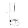 Carretilla de mano plegable nueva Carrito de equipaje Carrito de compras Carrito pequeño Remolque doméstico Carrito con barra de tiro Carrito pequeño Transfronterizo