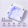 Lâmpada de fototerapia para unhas recarregável transfronteiriça com diamantes embutidos, lâmpada de unha de alta potência, máquina de secagem de unhas e fototerapia alimentada por bateria