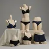 Accesorios para Modelos de Lencería, Maniquíes de Medio Cuerpo Femeninos y Masculinos, Figuras de Plástico para Exhibir Sujetadores y Ropa Interior, Exhibidores para Escaparates