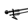 28+19mm Cortina Cabeça Dupla Bola Redonda Trilho Duplo para Cortina Acessórios para Cortina Haste de Cortina
