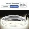 Luz COB com autoadesivo 12V24V baixa tensão LED flexível barra de luz macia decoração para casa armário de teto linear super brilhante luz linear