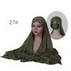 Conjunto de Chapéu Tubo 100% Algodão e Lenço de Cabeça 100% Algodão, Boné Base de Modal, Lenço Longo de Algodão Puro Modal Conjunto de Duas Peças Combinação