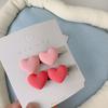 Horquilla rosa con lazo para niña, pequeña, con flequillo, pinza lateral tipo pico de pato, accesorios para el cabello de dopamina para mujer