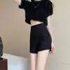 Shorts de Talle Alto Nuevos para Primavera/Verano 2025 para Mujeres de Tallas Grandes, Corte Ajustado, Versátiles, Hot Pants que Resaltan la Cadera