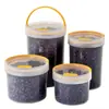 Pote de Armazenamento de Grãos de Café BNBSA Hermético e à Prova de Umidade, Pote Selado de PP de Grau Alimentício para Armazenamento de Alimentos Secos e Chá de Ervas