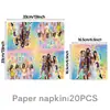 Amazon Katseye Grupo de Meninas Tema K-POP Festa de Aniversário Decorações Pratos de Papel Copos de Papel Balões Faixas Recortes
