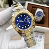 2021 Artículos de comercio exterior para hombre oro moda correa de acero GMT reloj mecánico para hombre Marca de reloj para hombre al por mayor