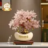 Árvore da Fortuna de Cristal e Tigela de Tesouro, uma Decoração de Alto Padrão Novo Estilo Chinês para Sala de Estar, Bar ou Escritório, Perfeita como Presente