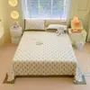 Sábana de cama gruesa de tela vieja de algodón puro de una pieza, funda de cama de algodón 100, sábana individual para dormitorio de estudiantes, funda de almohada, juego de 2 de tres piezas