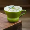 Taza de té pequeña de mandarina verde y orquídea verde del fabricante, taza especial de maestro, juego de té personal, taza de té de cerámica pintada a mano