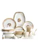 Louça de Porcelana Tangshan Estilo Europeu Tigelas, Pratos e Travessas Domésticas, Conjuntos de Tigelas e Pratos Livremente Combináveis, Louças, Pratos e Travessas
